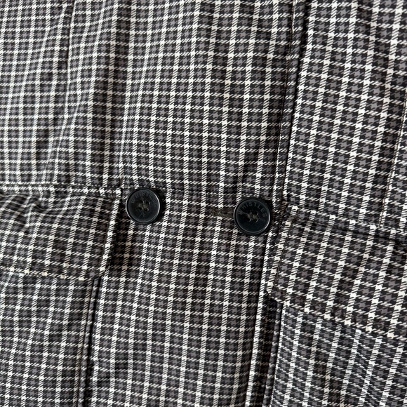 Whistles Check Longline Puffer Coat Double Breast Funnel Neck Black & White XS - Picture 9 of 14